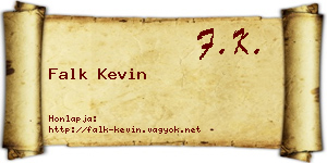 Falk Kevin névjegykártya